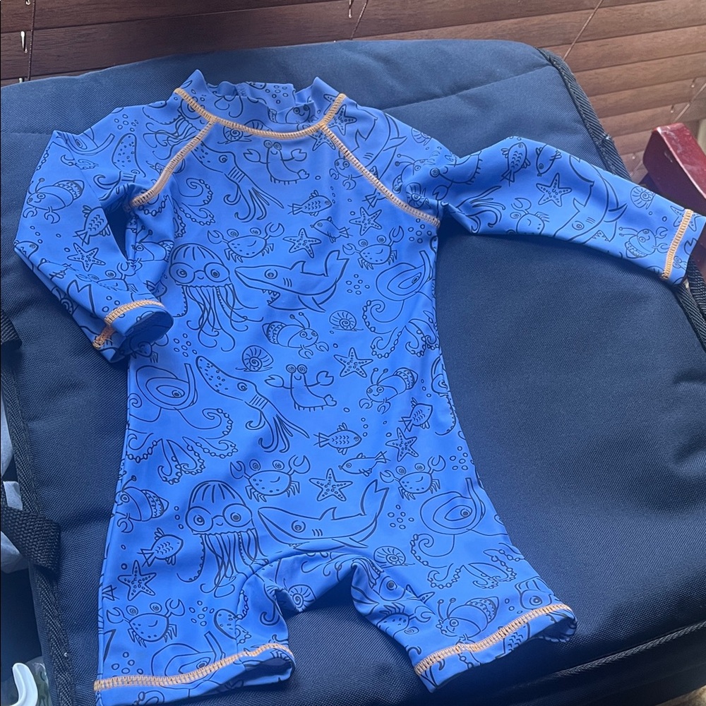 Ocean Adventure Blue Kids Rashguard